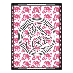 SWAG Dragon Black Red SD Leather Bowling Shammy