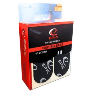 Epic Thumb Shield Protection Thumb Tape Black Fast 40 Piece Pack
